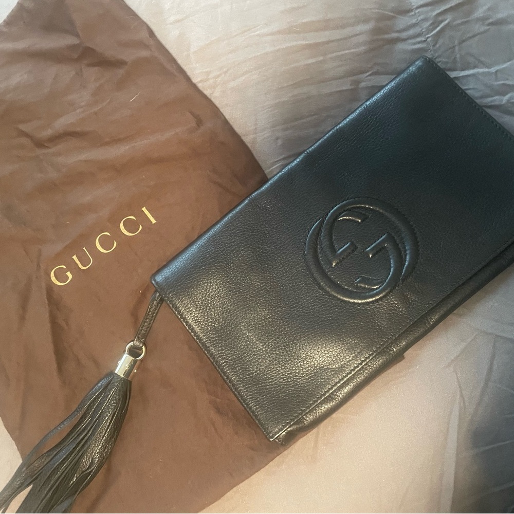 Gucci clutch soho collection black
